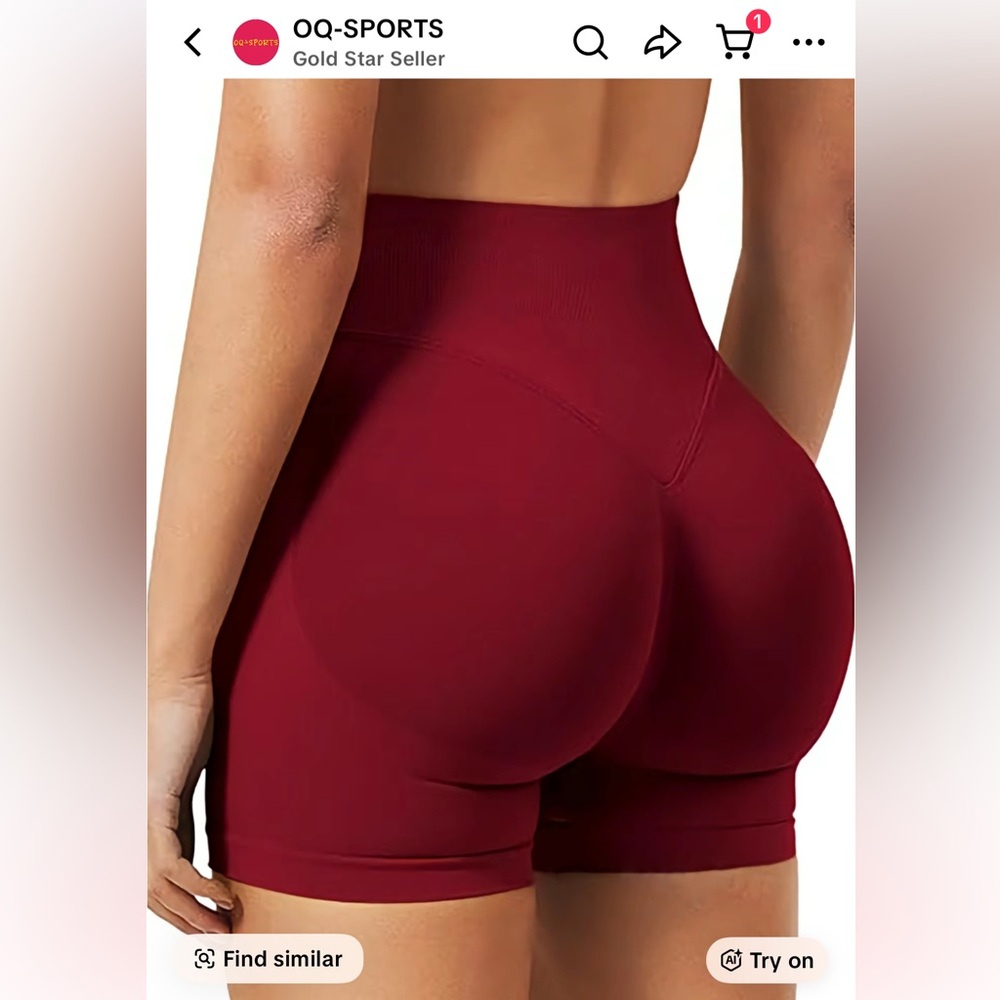 OQ-Sports Red Gym Shorts